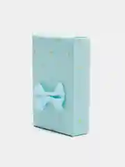 Голубой коробочка подарочная под набор, колье, брошь 5 х 8 см, 4 цвета