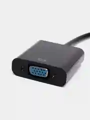 Черный адаптер-переходник HDMI(HDTV)-VGA, 2 вида, с аудио выходом и без