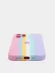 Розовый чехол накладка радужный на телефон Apple iPhone 12 Pro