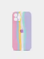 Розовый чехол накладка радужный на телефон Apple iPhone 12 Pro