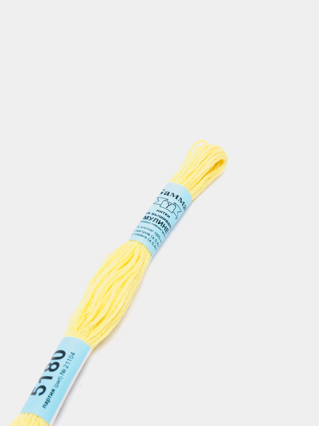 Лесной зеленый мулине, нитки для вышивания Gamma, 100% хлопок, номера цветов 5170 - 5220