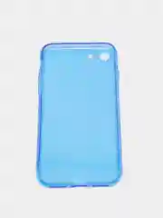 Синий чехол iPhone 11/12/7/7+/X/XR/11PRO MAX /12/12PRO MAX Плотный Цветной глянцевый   1.5mm