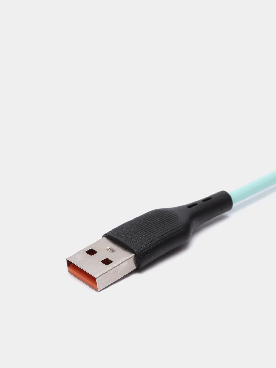 Белый кабель магнитный USB DENMEN D18L/D18T для зарядки Type-C / Lightning 2.4A