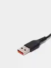 Черный кабель магнитный USB DENMEN D18L/D18T для зарядки Type-C / Lightning 2.4A