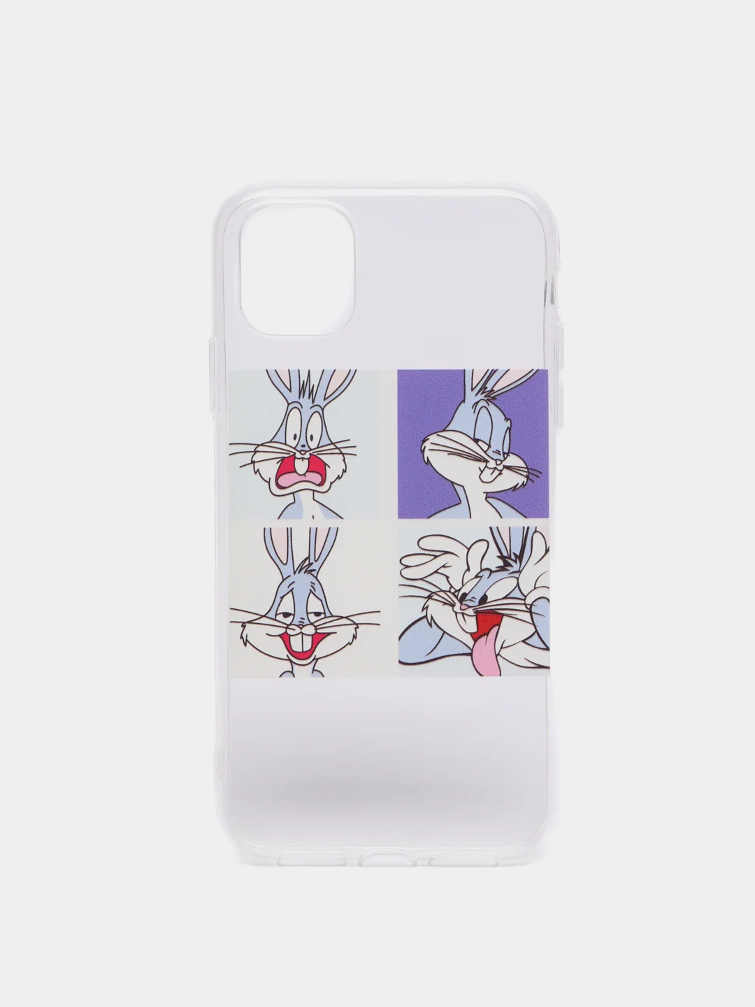 Лавандовый чехол прозрачный мультфильм "Looney Tunes" для iPhone 7/8 Plus XR 11 12 Pro mini 13