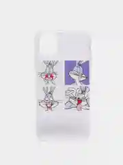 Лавандовый чехол прозрачный мультфильм "Looney Tunes" для iPhone 7/8 Plus XR 11 12 Pro mini 13