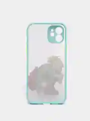 Бирюзовый чехол аниме "Моя геройская академия" для IPhone 7/8 XR 11 12 mini PRO 13 PRO