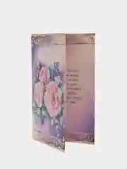 Открытка средняя двойная на татарском языке  Размер, мм 189x123   " С праздником 8 марта "