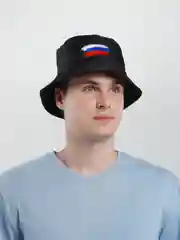 Панама "Флаг России", черная