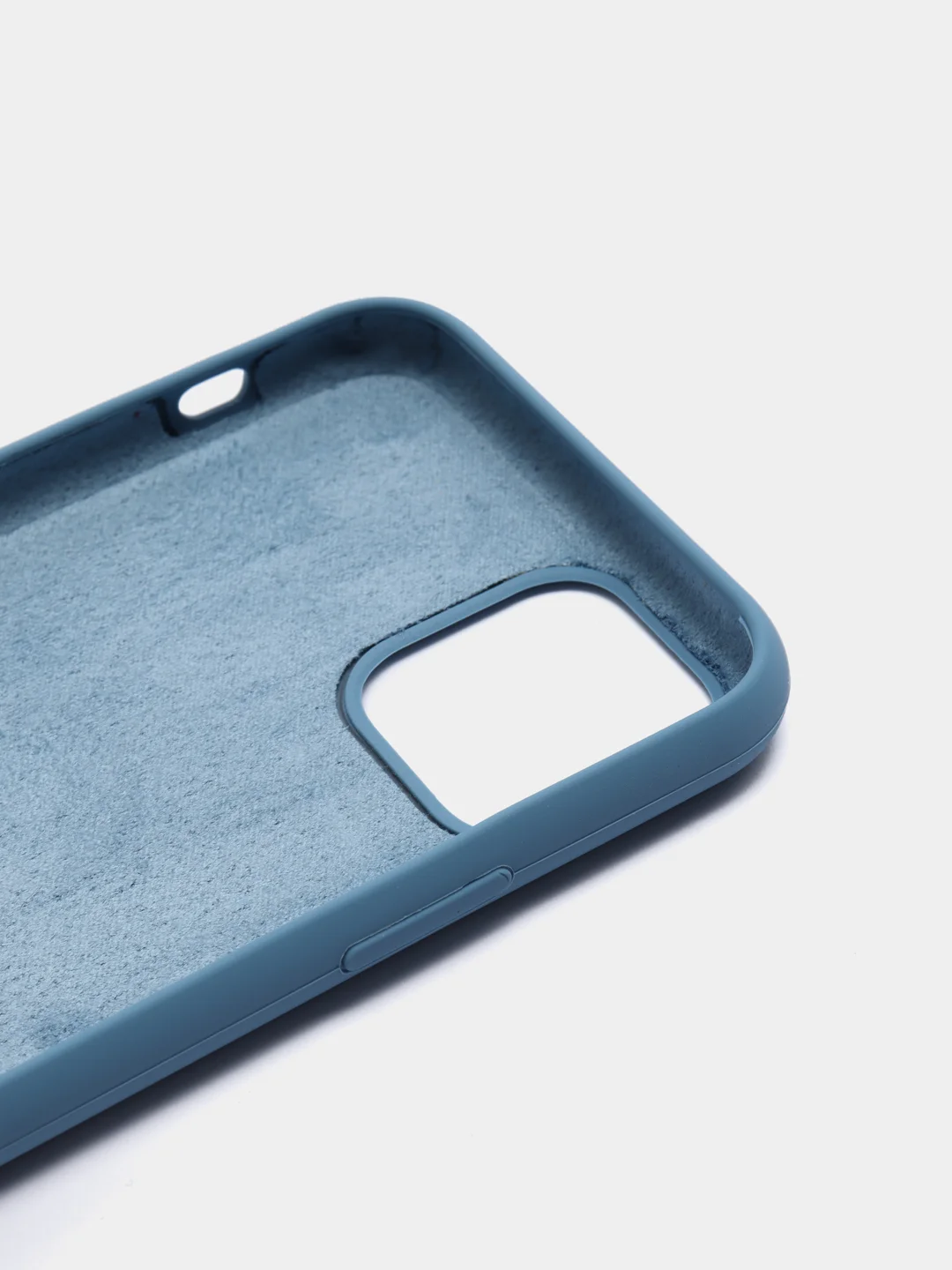 Синий меланж чехол силиконовый iPhone 6/6S, 7/8/SE 2020, Plus, X/XS, XR, 11, 12, Pro, Max