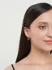 Золотой серьги-кольца, гвоздики