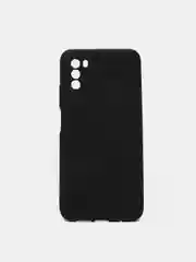 Xiaomi Poco M3 чехол силиконовый черный 1мм