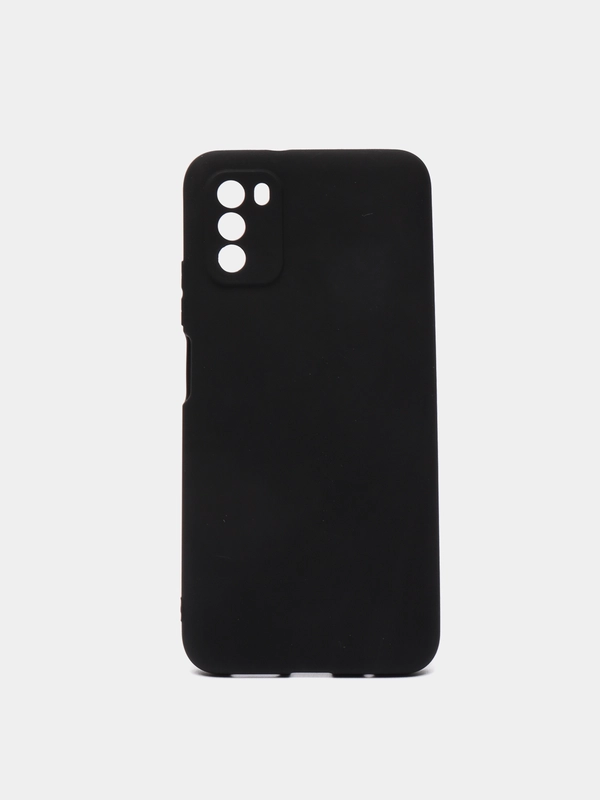 Xiaomi Poco M3 чехол силиконовый черный 1мм