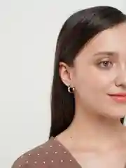 Серебряный серьги-кольца, гвоздики