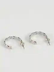 Серый металлик серьги-кольца, гвоздики