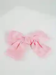 Розовый бант для волос на заколке