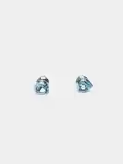 Светло-синий серьги-гвоздики Swarovski Xuping