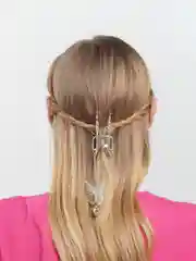 Оливковый краб для волос, металлический