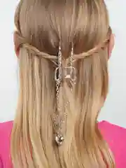Оливковый краб для волос, металлический