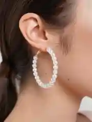 Серьги кольца на Новый год