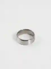 Классическое кольцо из нержавеющей стали серебряное