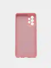 Розовый чехол для Samsung A72 2021, A725F, A726F, силиконовый, противоударный, с бархатом внутри
