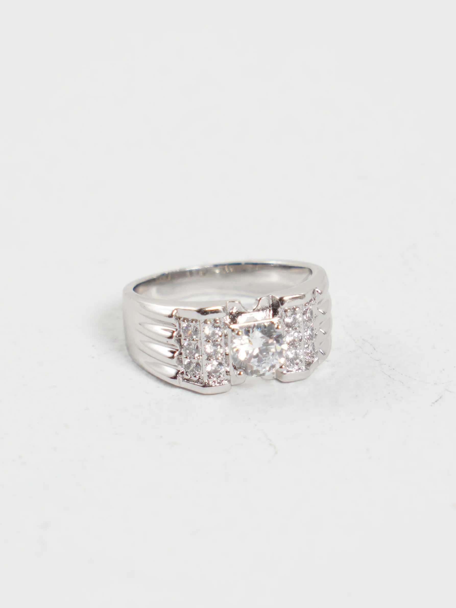 Серый металлик кольцо-печатка родирование Xuping Jewelry