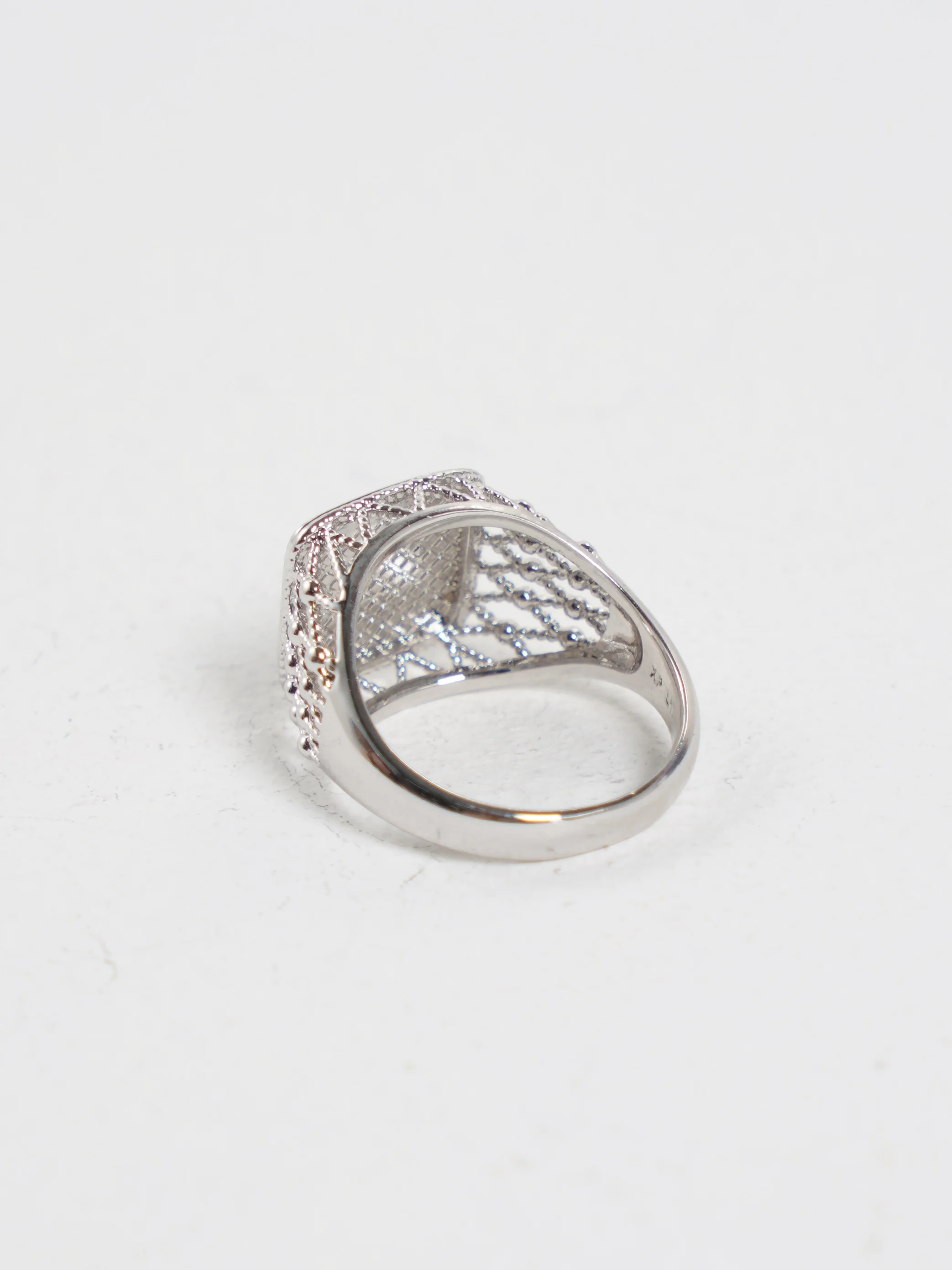 Серый металлик кольцо-печатка Xuping Jewelry, родирование