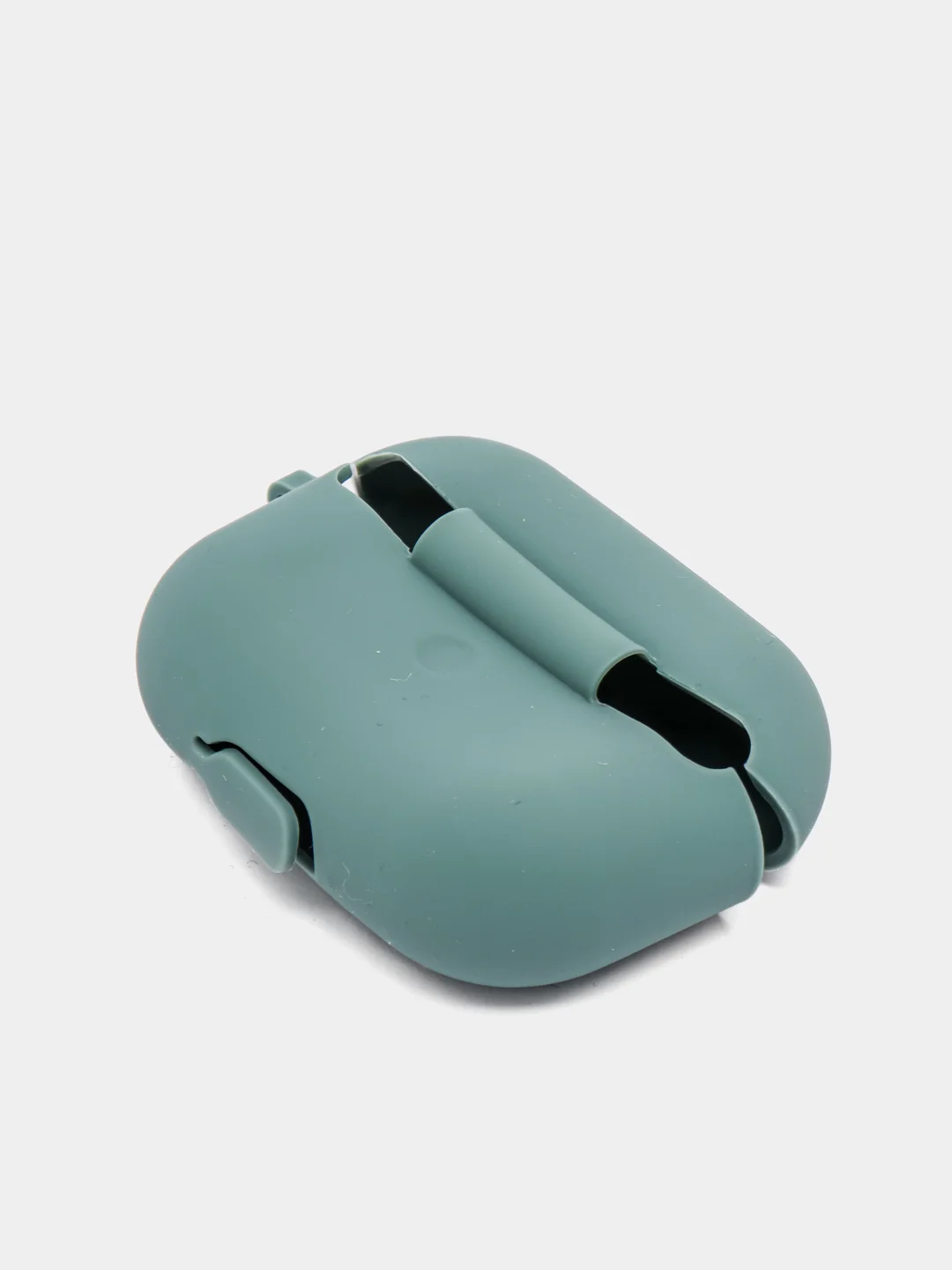 Зеленый силиконовый чехол для наушников Apple Airpods Pro, Airpods