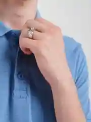 Серебряный кольцо-печатка родирование Xuping Jewelry