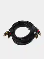Кабель шнур 3 RCA 3RCA позолоченный, длина 3 метра