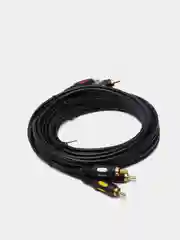 Кабель шнур 3 RCA 3RCA позолоченный, длина 3 метра