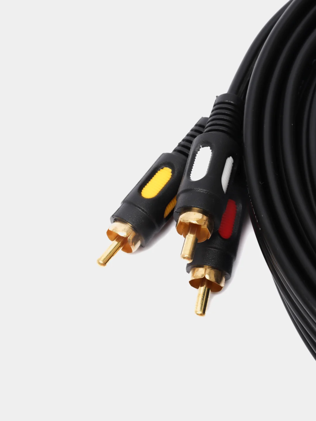 Кабель шнур 3 RCA 3RCA позолоченный, длина 3 метра