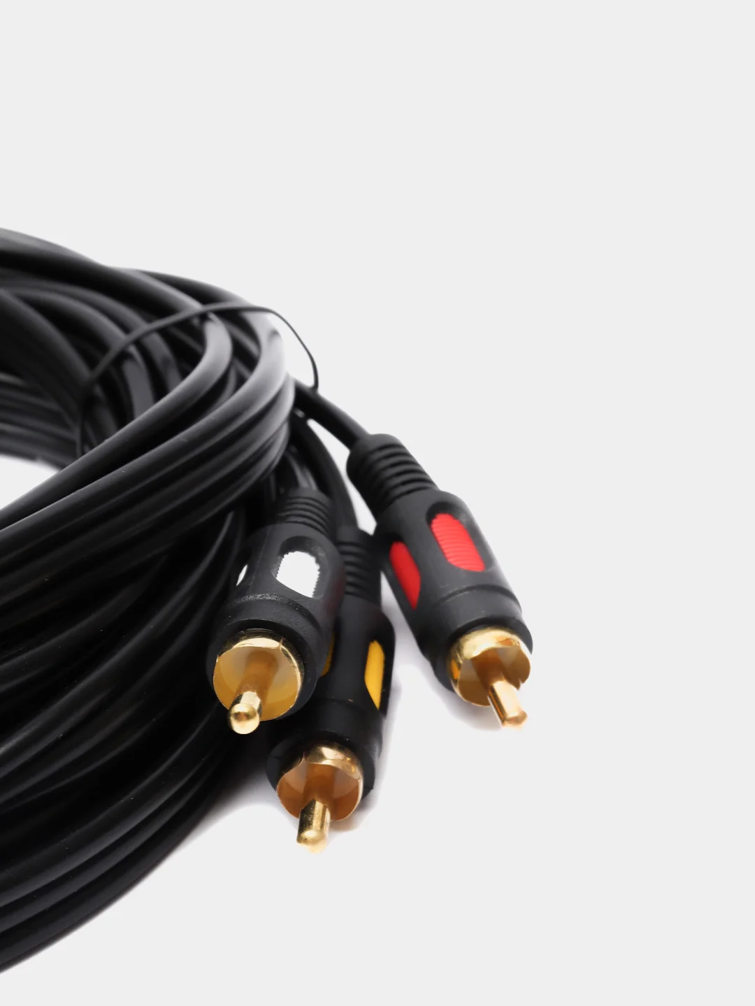 Кабель шнур 3 RCA 3RCA позолоченный, длина 3 метра