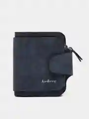 Темно-синий женский кошелек Baellery mini из замшевой экокожи, 10 цветов
