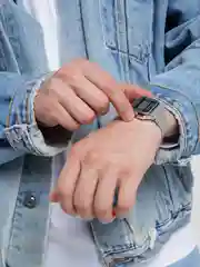 Серебряный часы наручные