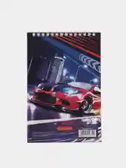 Алый блокнот мужской, А5