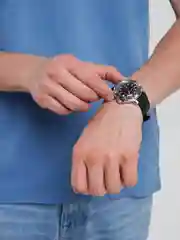 Черный часы мужские механические командирские