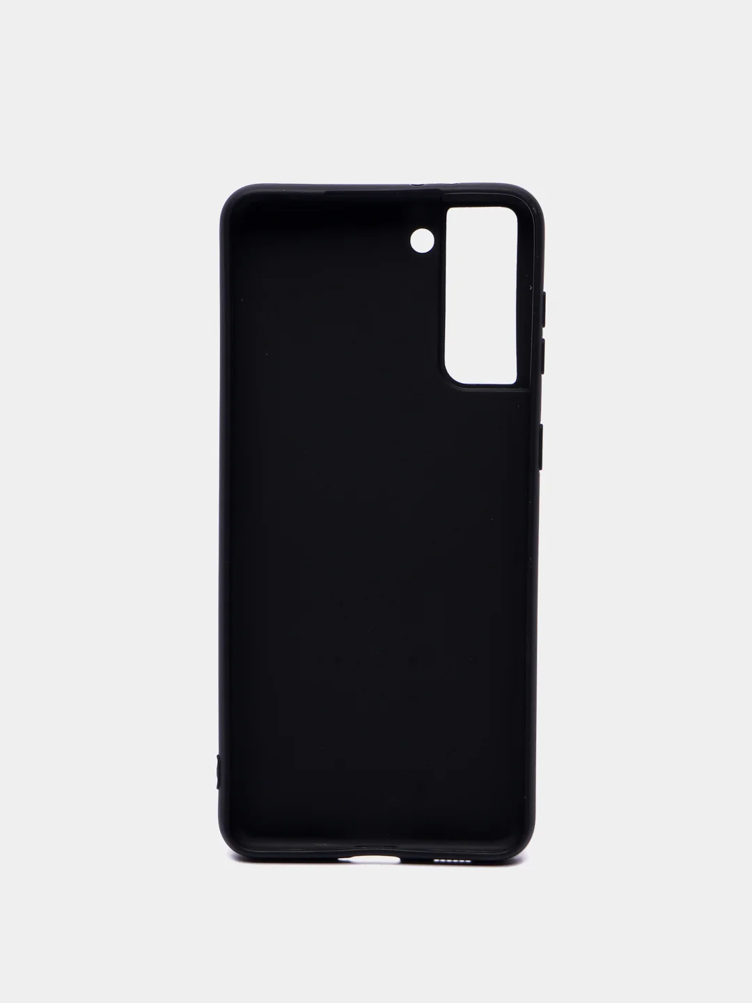 Черный чехол для Samsung S21 Plus цветной матовый