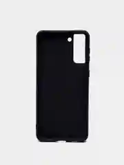 Черный чехол для Samsung S21 Plus цветной матовый