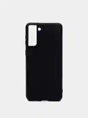 Черный чехол для Samsung S21 Plus цветной матовый