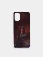 Коричневый чехол Samsung Galaxy M31s, Самсунг Галакси М31с с рисунком