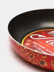 Сотейник с рисунком "Хохлома", d 24 cм, высота 6,5 см