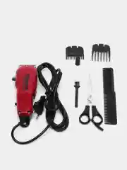 Красный машинка для стрижки волос Sakura SA-5112R, 2 насадки