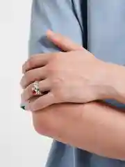 Красный кольцо "Око"