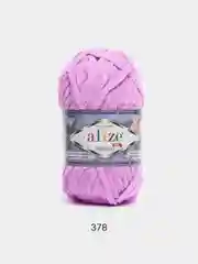Лавандовый пряжа плюшевая Alize Velluto, 100% микрополиэстер, 100 г, 68 м