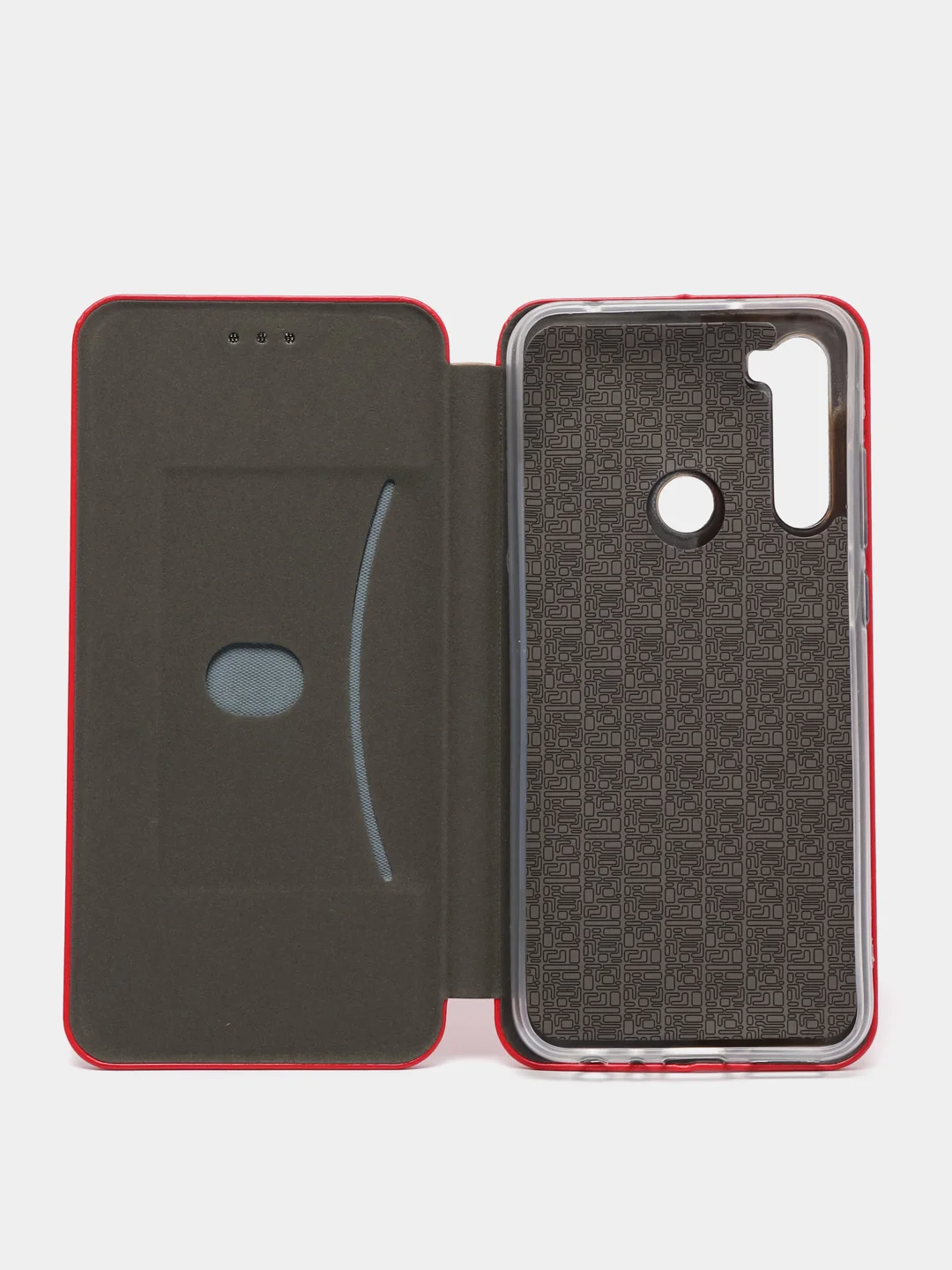 Красный чехол книжка на Xiaomi Redmi Note 8T, Сяоми Редми Нот 8Т