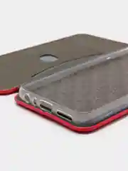 Красный чехол книжка на Xiaomi Redmi Note 8T, Сяоми Редми Нот 8Т