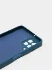 Морской чехол силиконовый с защитой камеры для Samsung A22, M22, M32 с бархатной подкладкой