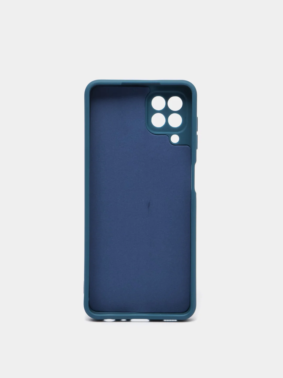 Морской чехол силиконовый с защитой камеры для Samsung A22, M22, M32 с бархатной подкладкой